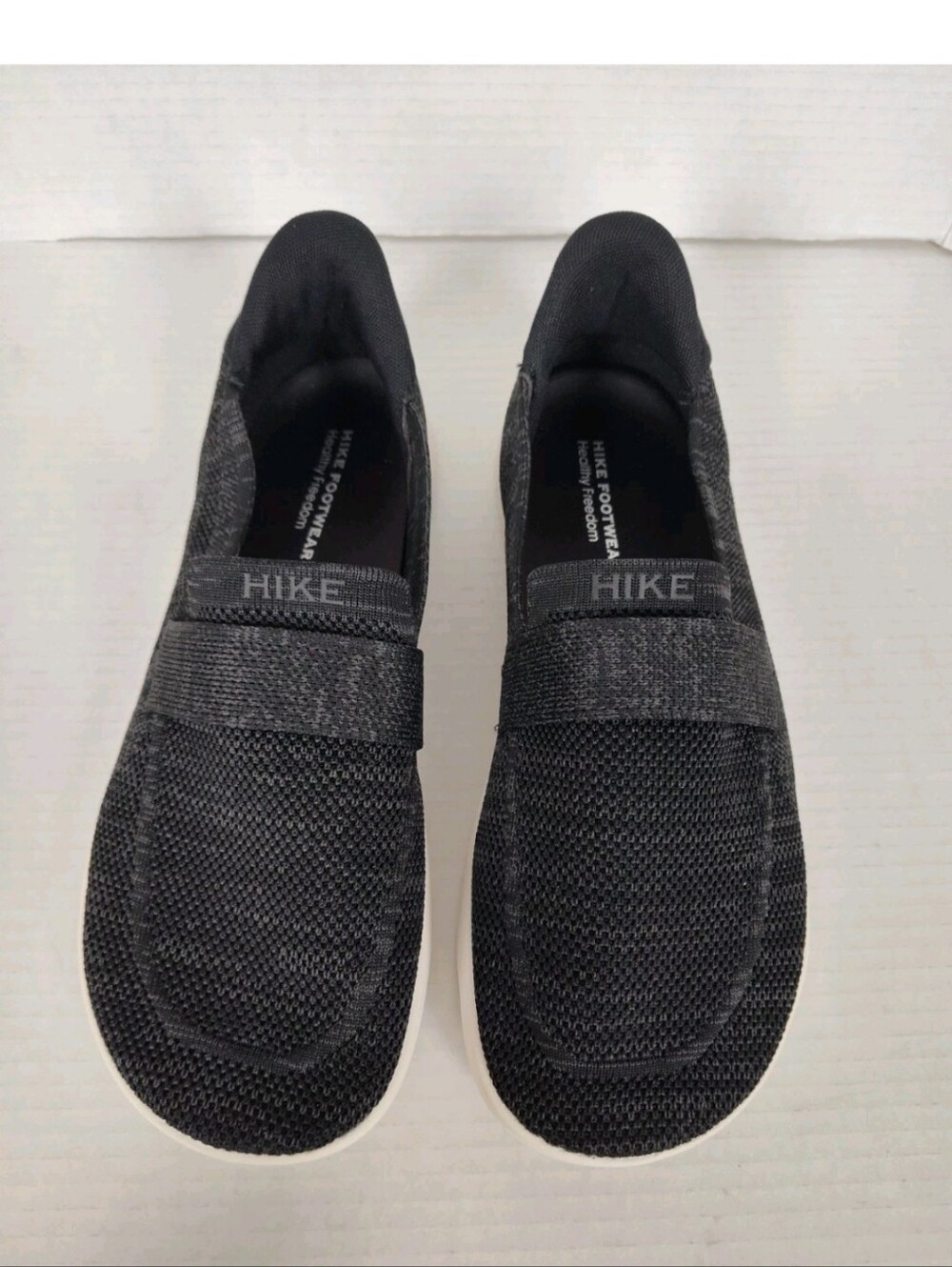 Hike Footwear Valenza Black Knit Barefoot Slip On Shoes Women's 10 Comfort Shoe